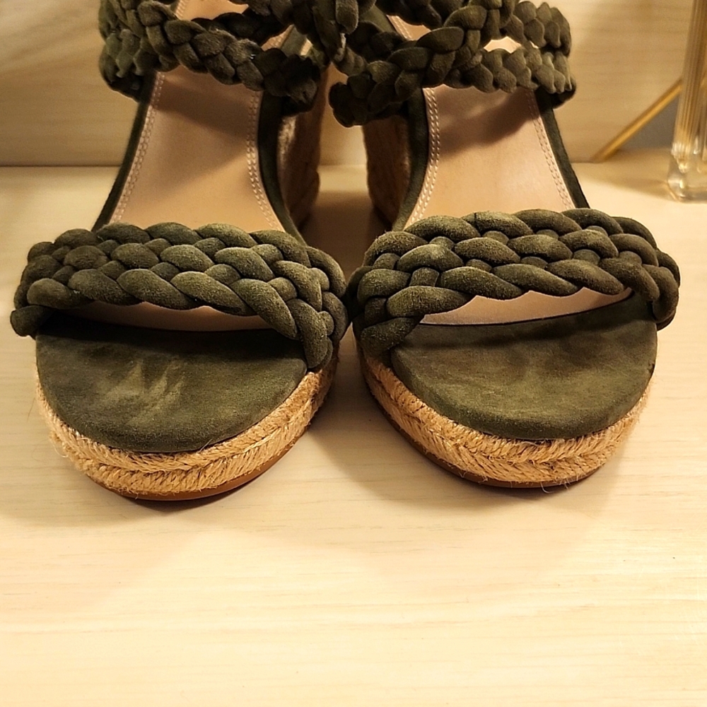 Tory Burch Green Suede Espidrilles - Picture 8 of 14